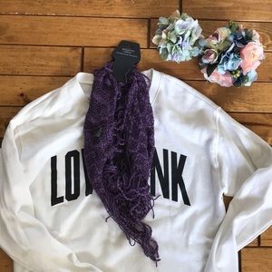 Dark Purple Infinity Scarf